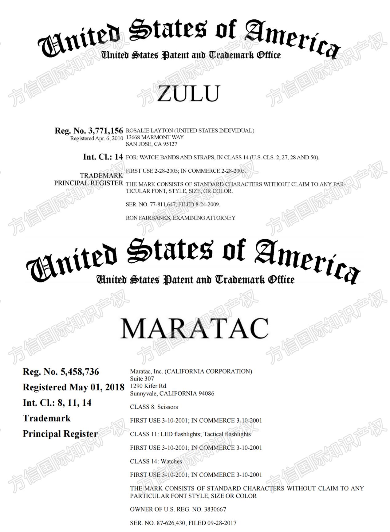 25-cv-20633，被告名单公布，Zulu/ Maratac表带商标TRO维权中！