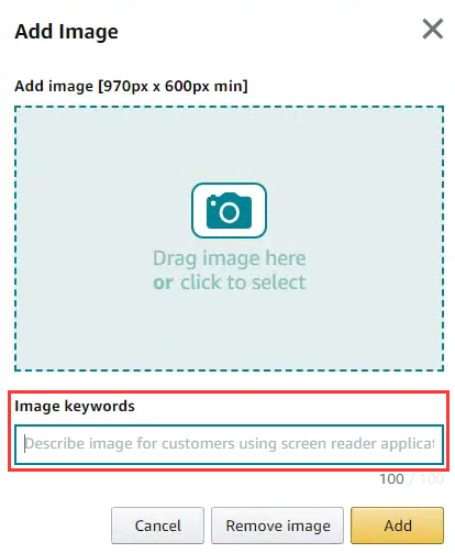 亚马逊产品A+页面中的图片关键词Image keywords有什么用？