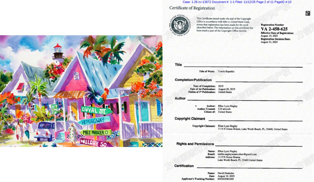 水彩花卉画成高危领域!艺术家Ellen Lynn Negley发案!