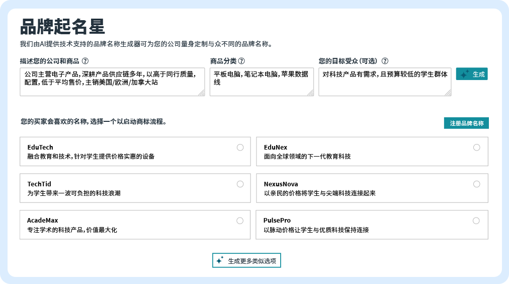 亚马逊发布5款AI工具，为品牌取名、图片、Listing等视觉打造获取无限创意