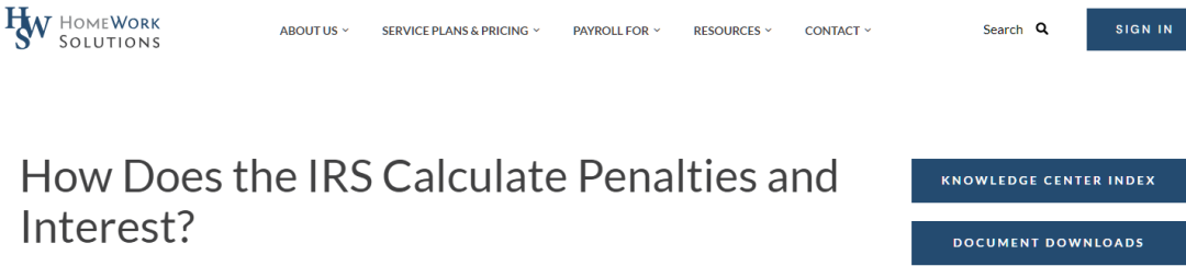 美国国税局(IRS)罚款与利息计算全解析:规则、减免与实用建议
