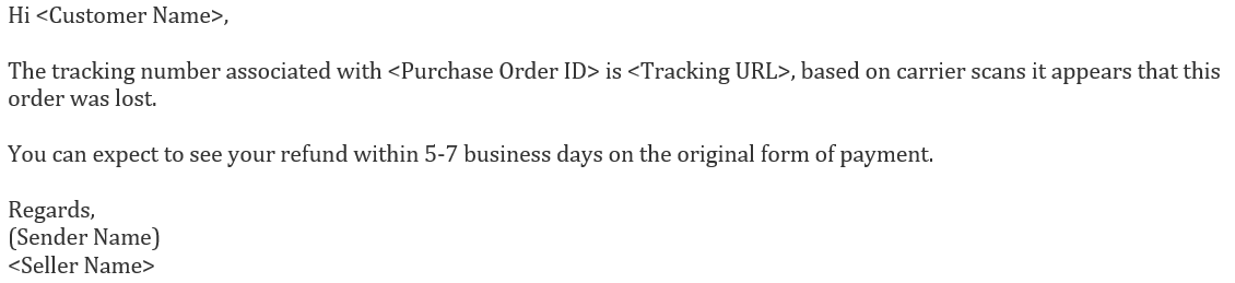 消息中心常見回復模板