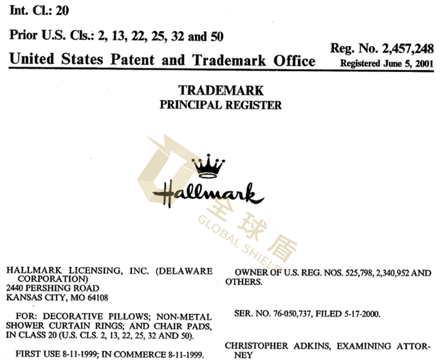 [22-5611]GBC律所代理Hallmark贺曼发案，主要涉及商标侵权，提出TRO动议