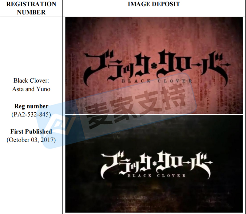 26-cv-03391，TRO重磅消息！Black Clover继商标维权后，版权又又又来啦！
