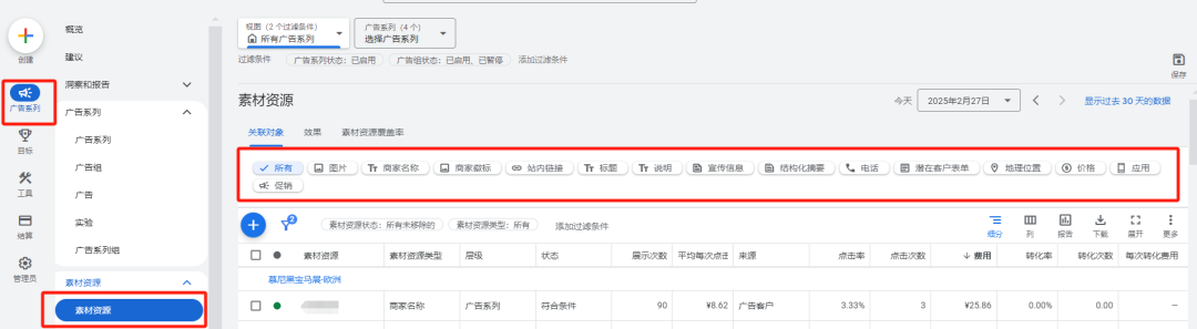 Google Ads优化干货：广告素材资源设置
