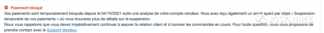 由于各种原因欠Cdiscount余额怎么办？