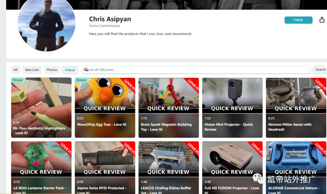 影响者视频迭代完成，正式发布！